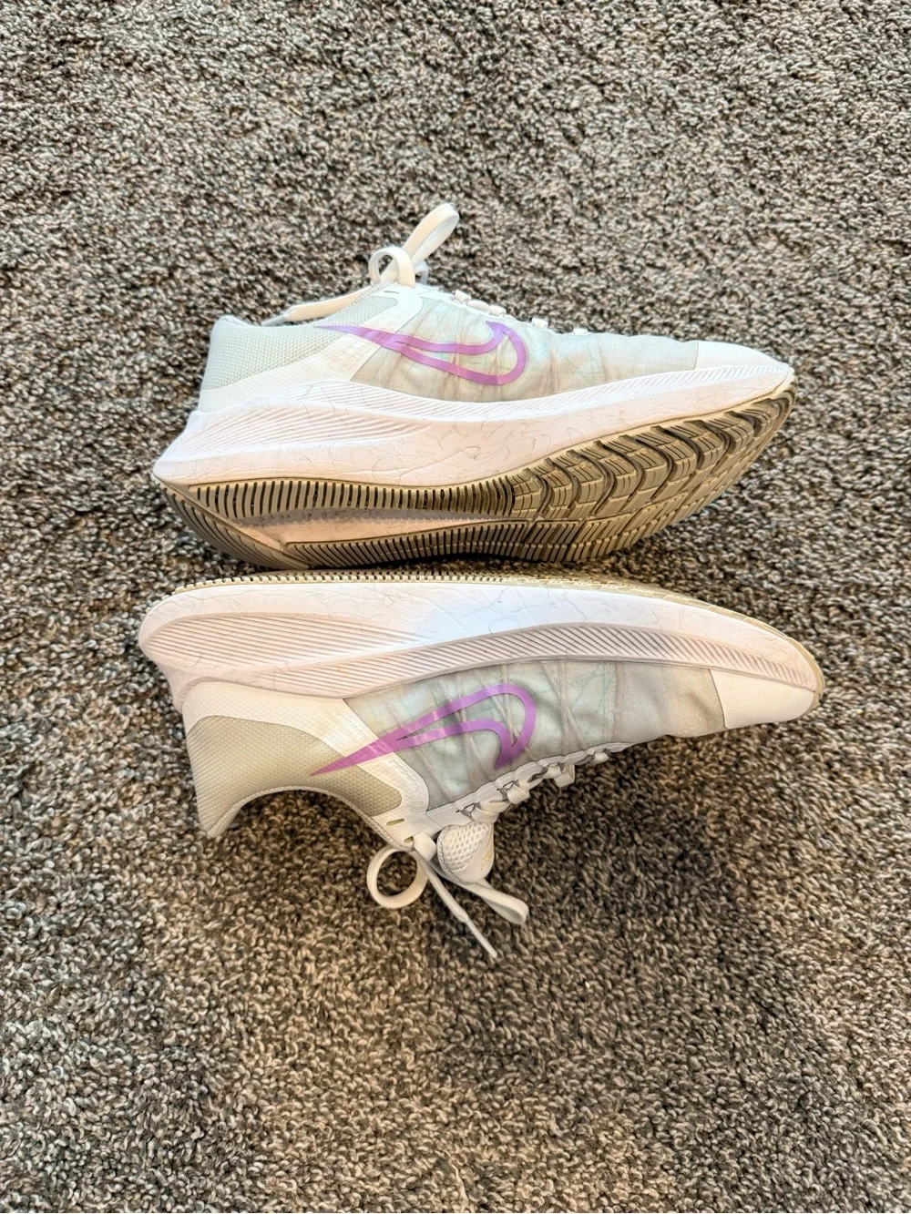 Size 5.5M/7W - Nike Women's Zoom Winflo 8 Gray Violet Shock Shoes - CW3421-102